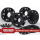 Spurverbreiterung TREKFINDER für JEEP® Wrangler JL +50 Millimeter pro Achse ( 25 mm pro Scheibe/ Seite ) schwarz eloxiert