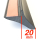 Kotflügelverbreiterung +++ MUSTER +++ TREKFINDER universal 1 Stück / 20 mm breit / 15 cm lang