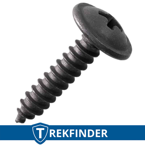 Premium screw set, approx. 15 screws, 4.2 x 19 mm, for TREKFINDER fender flares extensions, black, galvanised
