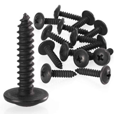 Premium screw set, approx. 15 screws, 4.2 x 19 mm, for TREKFINDER fender flares extensions, black, galvanised