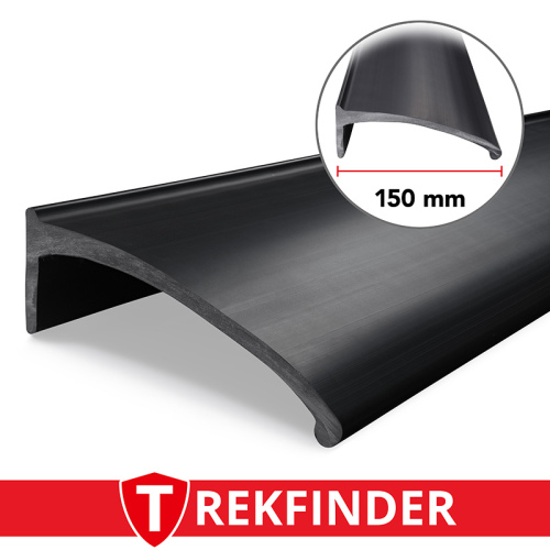 Kotflügelverbreiterung universal TREKFINDER | 150 mm breit | 4 Stück a 150 cm lang | inkl. TÜV® | Modellreihe: Freiburg | zum schrauben