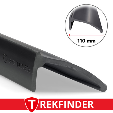 Kotflügelverbreiterung universal TREKFINDER | 110 mm breit | 300 cm lang (Meterware auf Rolle) | inkl. TÜV® | Modellreihe: Freiburg | zum schrauben