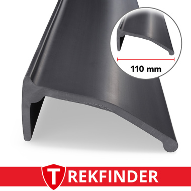 Kotflügelverbreiterung universal TREKFINDER | 110 mm breit | 300 cm lang (Meterware auf Rolle) | inkl. TÜV® | Modellreihe: Freiburg | zum schrauben