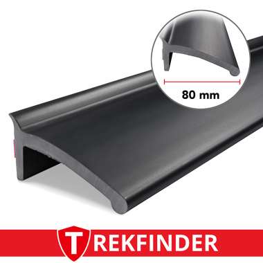 Kotflügelverbreiterung universal TREKFINDER | 80 mm breit | 300 cm lang (Meterware auf Rolle) | inkl. TÜV® | Modellreihe: Freiburg | zum schrauben