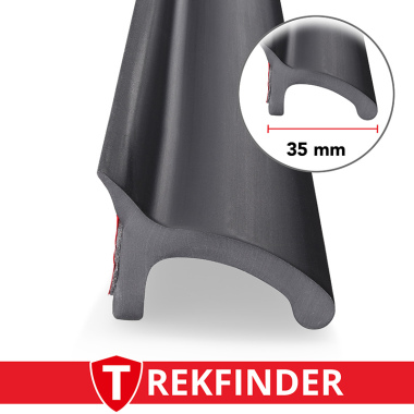 Kotflügelverbreiterung universal TREKFINDER | 35 mm breit | 15cm lang | Modellreihe: Freiburg +++ MUSTER +++ ✔ Gummilippe zum Testen, z.B. an VW, BWM, FORD, FIAT, SUZUKI, JEEP®, LAND ROVER, AUDI, MERCEDES, RENAULT, uvm