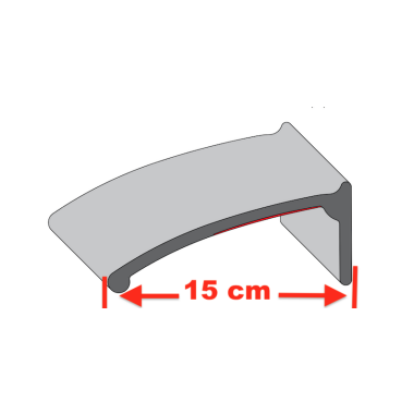 Kotflügelverbreiterung universal TREKFINDER | 150 mm breit | 15cm lang | Modellreihe: Freiburg +++ MUSTER +++ ✔ Gummilippe zum Testen, z.B. an VW, BWM, FORD, FIAT, SUZUKI, JEEP®, LAND ROVER, AUDI, MERCEDES, RENAULT, uvm