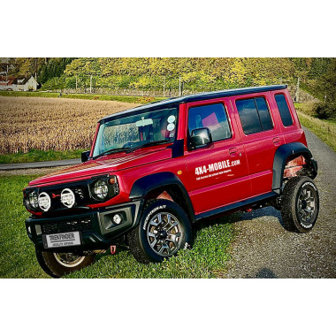 Höherlegungsfahrwerk TREKFINDER für SUZUKI Jimny II 5-türig / +40 mm / härteverstellbar / Eintragung nach §21 / keine ABE / kein TÜV Teilegutachten / keine TTG