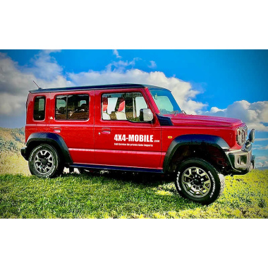 Höherlegungsfahrwerk TREKFINDER für SUZUKI Jimny II 5-türig / +40 mm / härteverstellbar / Eintragung nach §21 / keine ABE / kein TÜV Teilegutachten / keine TTG