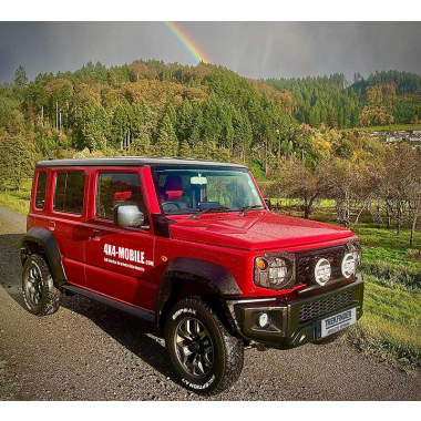 Höherlegungsfahrwerk TREKFINDER für SUZUKI Jimny II 5-türig / +40 mm / härteverstellbar / Eintragung nach §21 / keine ABE / kein TÜV Teilegutachten / keine TTG