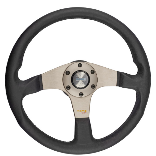 Lenkrad MOMO Modell TUNER silber - KBA 70116 - D35